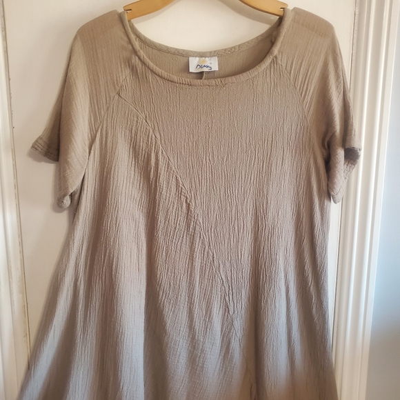 Dunes Relaxed Womens 100% cotton Cascade Maxi Dress Size S Lagenlook Artsy Beach - Picture 2 of 11